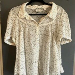 Anthropologie Polka Dot Shirt